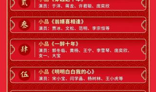 2023年元宵晚会节目单 2023年元宵晚会节目单