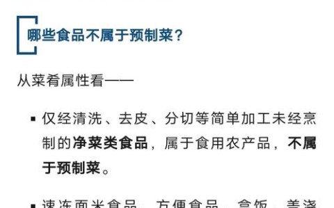 预制菜安全调查（预制菜安全调查内容）
